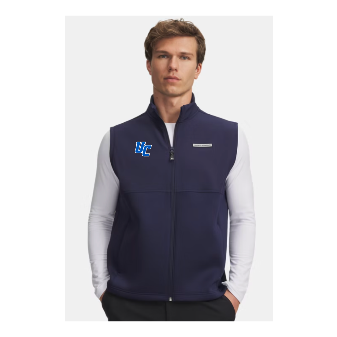 Under Armour New Drive Pro Hybrid Vest- Men's- Navy