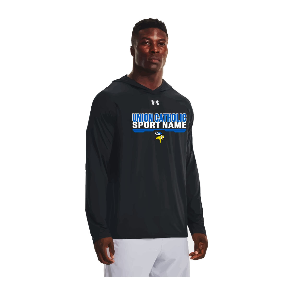Union Catholic - Men's Under Armour Team Knockout Long Sleeve Hoodie - Choose Your Sport