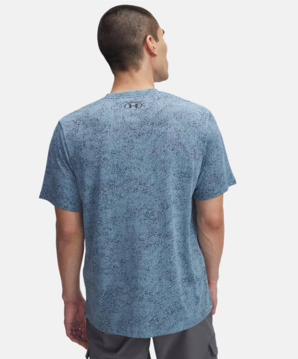 (New ) Men's UA Tech Performance Tee-Blue/Smoke