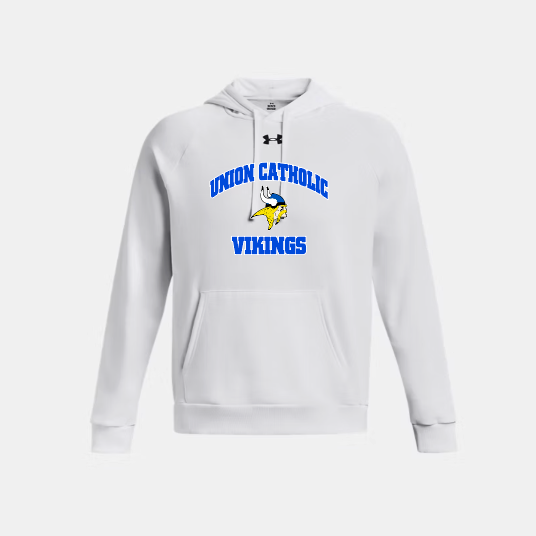 Under Armour White Hustle Fleece Hoodie