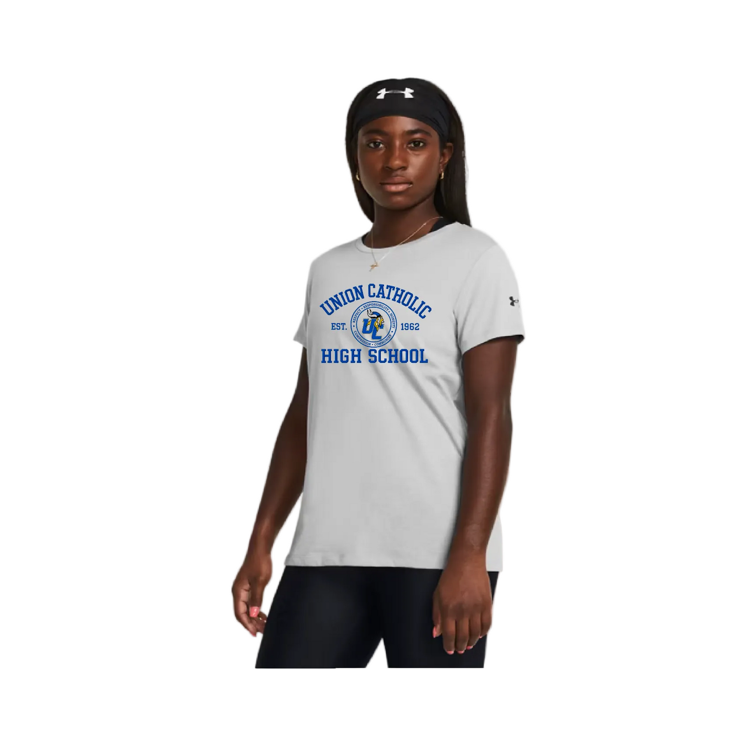 Women's UA Mod-Gray Athletics Short Sleeve