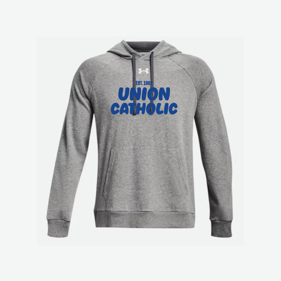 Under Armour Rival Fleece Hoodie- PUFF INK PRINTED