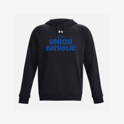 Under Armour Rival Fleece Hoodie- PUFF INK PRINTED