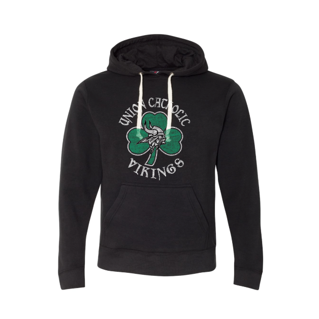 Triblend Black Fleece Hooded Sweatshirt