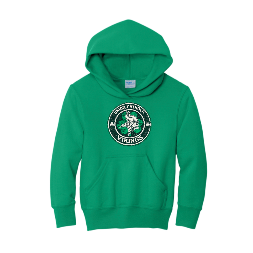 Youth Core Fleece Pullover Hooded Sweatshirt-St. Patrick's Day