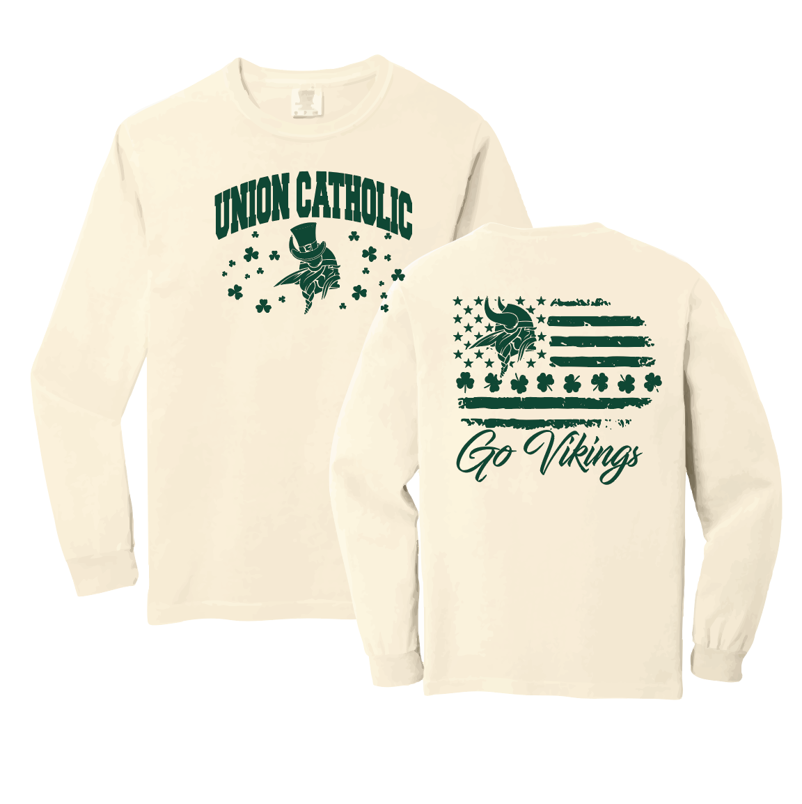 St. Patrick's Day Heavyweight Ring Spun Long Sleeve Tee